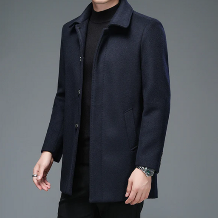 MISAEL - Elegante chaqueta larga para hombre