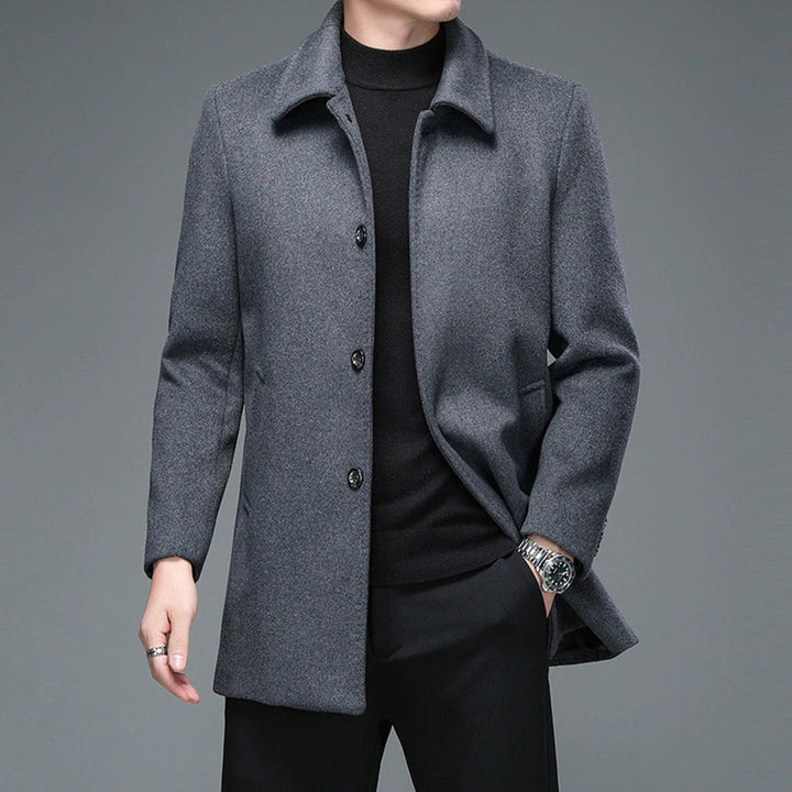 MISAEL - Elegante chaqueta larga para hombre