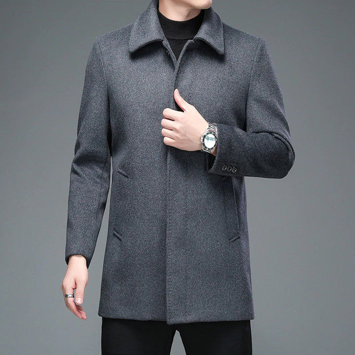 MISAEL - Elegante chaqueta larga para hombre