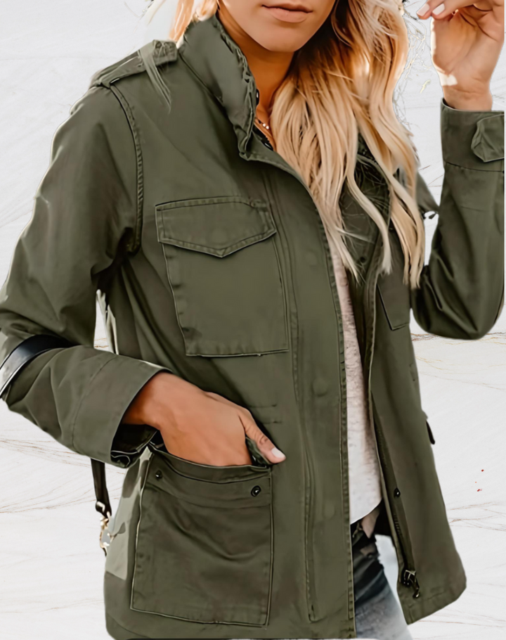 Nora - Chaqueta elegante de manga larga con cuatro amplios bolsillos para mujer