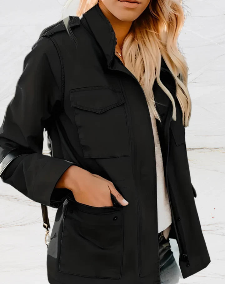 Nora - Chaqueta elegante de manga larga con cuatro amplios bolsillos para mujer