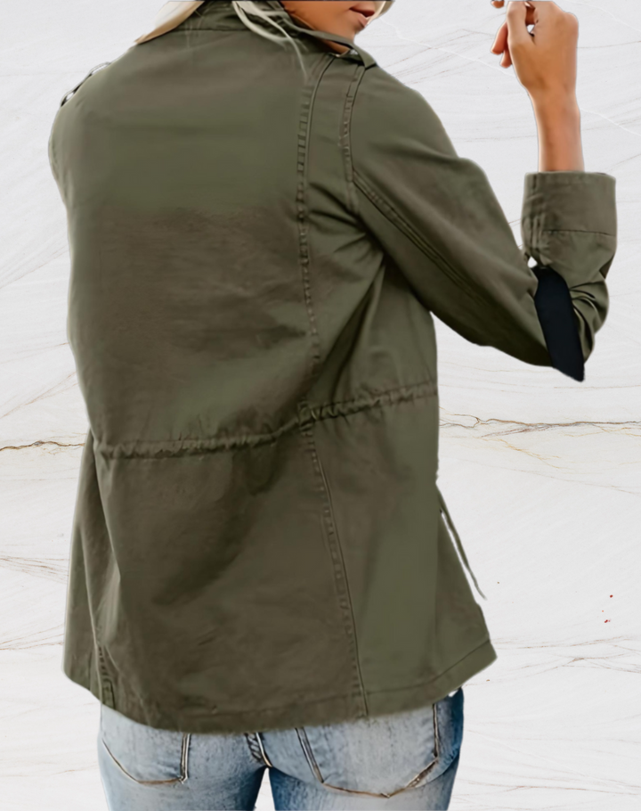 Nora - Chaqueta elegante de manga larga con cuatro amplios bolsillos para mujer