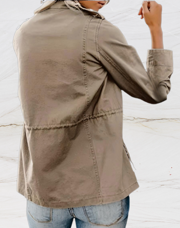 Nora - Chaqueta elegante de manga larga con cuatro amplios bolsillos para mujer