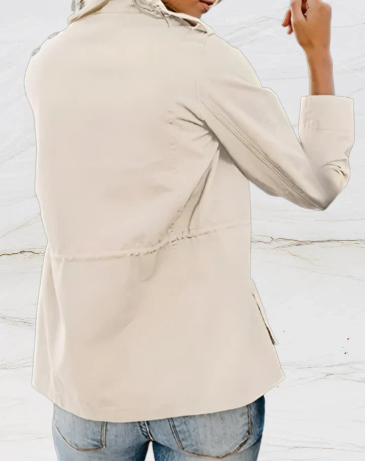 Nora - Chaqueta elegante de manga larga con cuatro amplios bolsillos para mujer