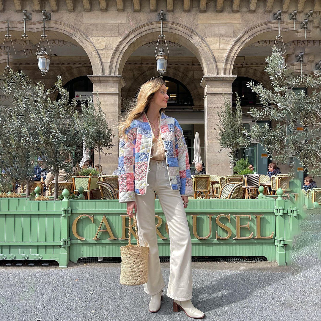 Maya - Elegante y vibrante abrigo de primavera para mujer