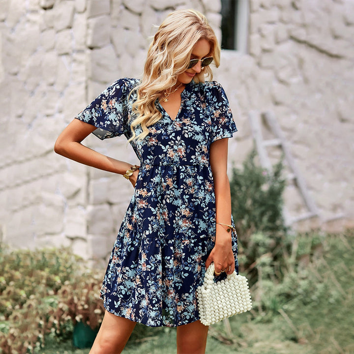 Mini Vestido Floral Encantador CLIODHNA