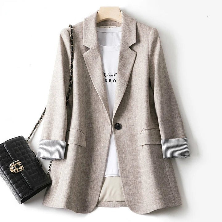 Bella - Elegante blazer patchwork para la mujer a la moda