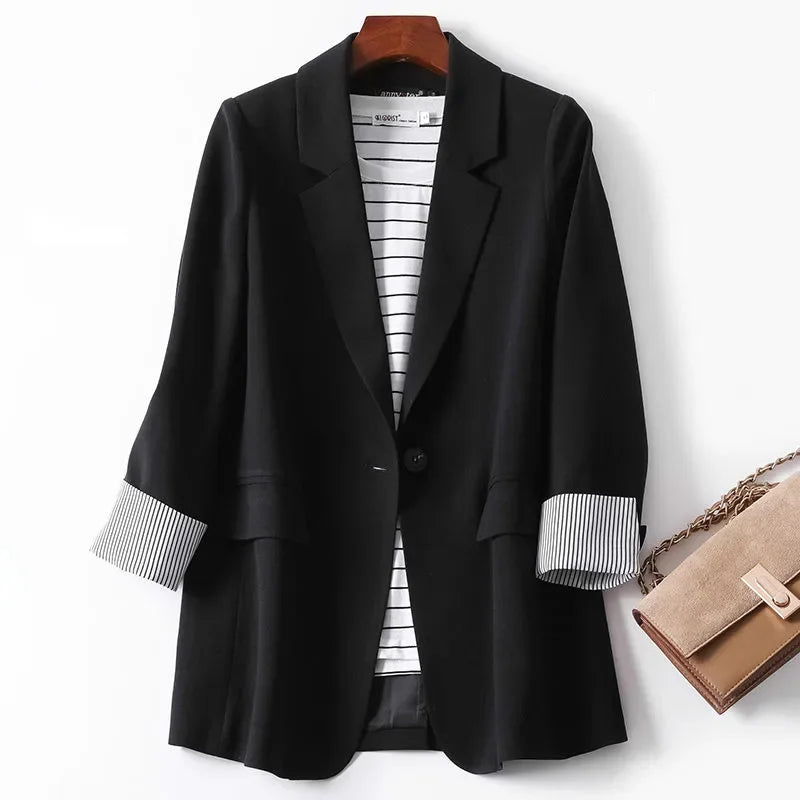 Bella - Elegante blazer patchwork para la mujer a la moda