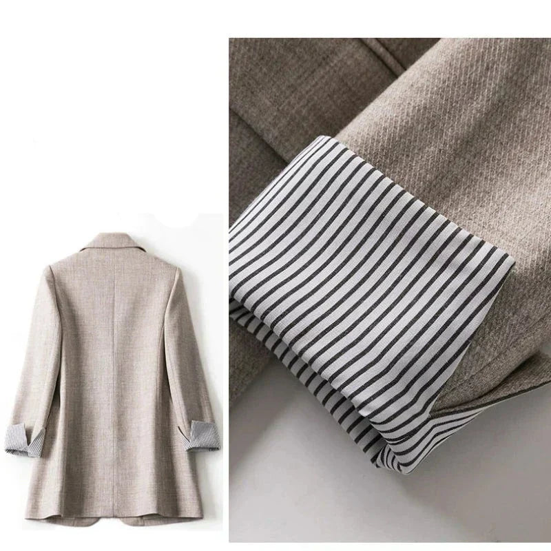 Bella - Elegante blazer patchwork para la mujer a la moda