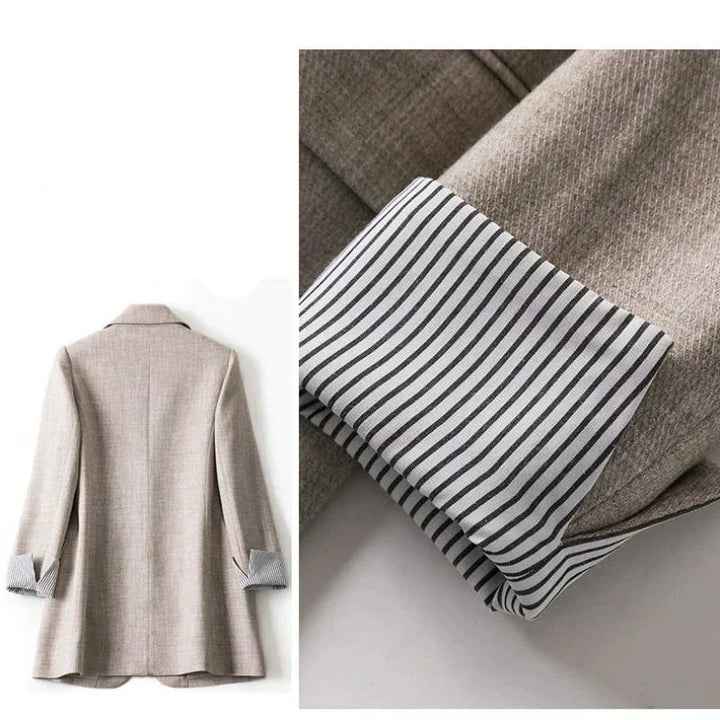 Bella - Elegante blazer patchwork para la mujer a la moda