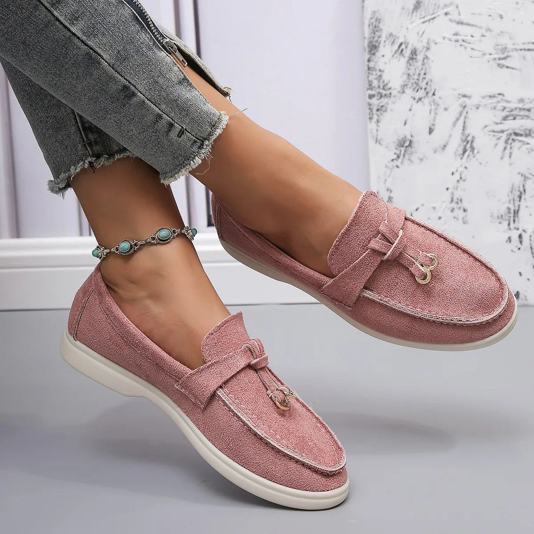 Leah - Mocasines de piel a la moda para mujer
