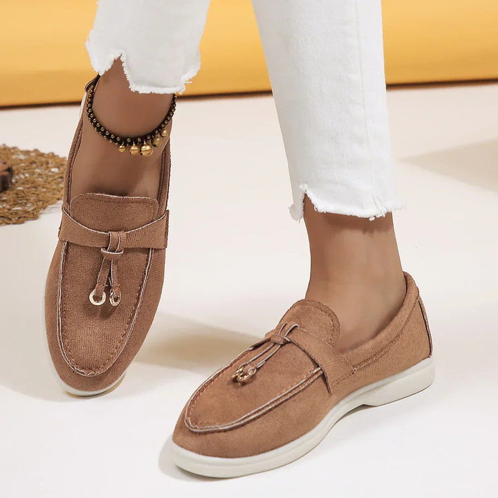 Leah - Mocasines de piel a la moda para mujer