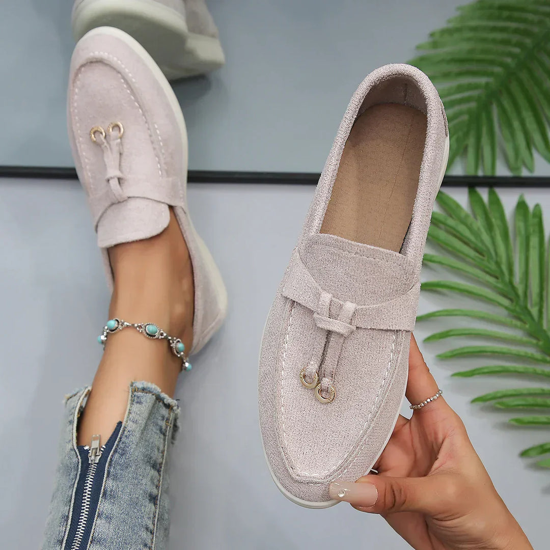 Leah - Mocasines de piel a la moda para mujer