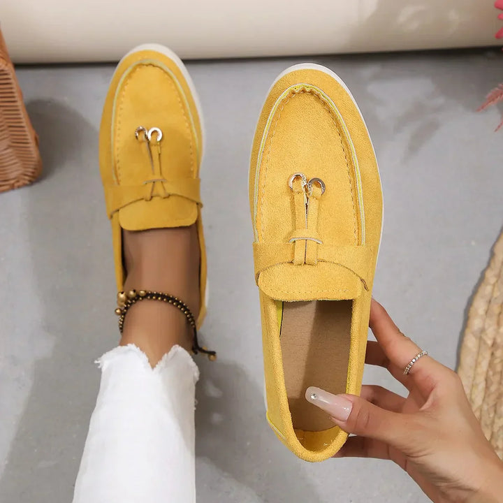 Leah - Mocasines de piel a la moda para mujer