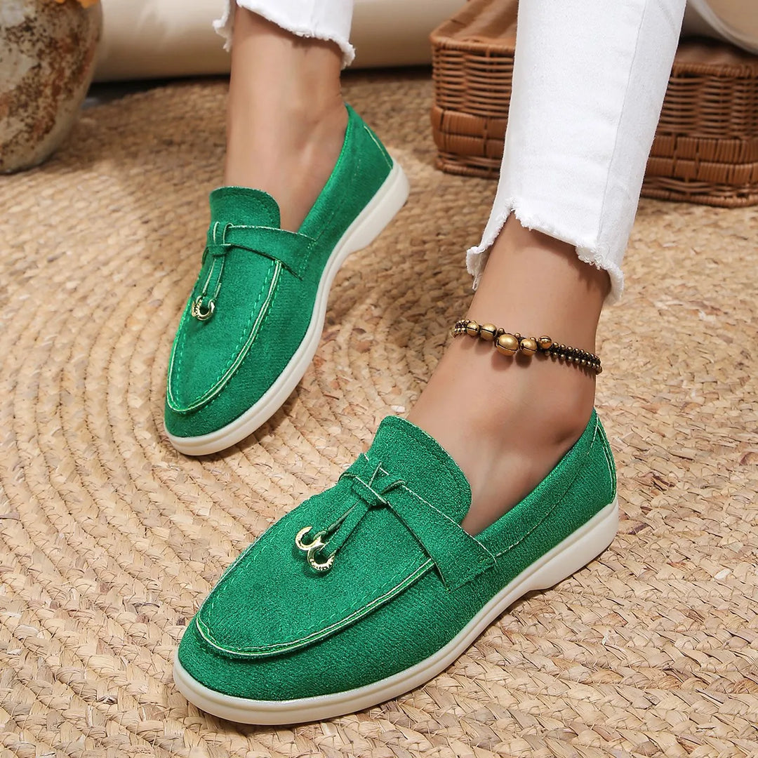 Leah - Mocasines de piel a la moda para mujer