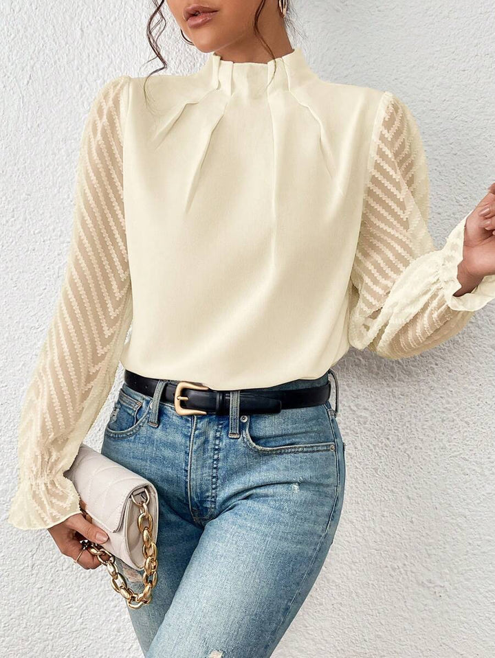 Ashley - Elegante blusa de manga larga para señora