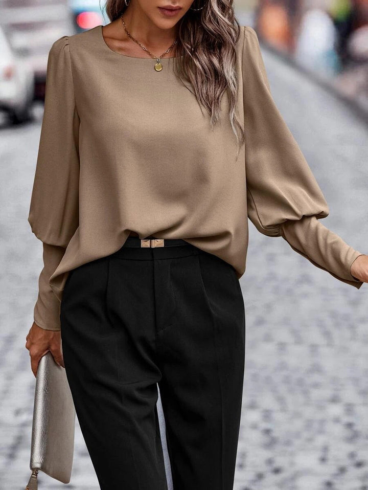 Keily - Atemporal y Elegante Blusa de Manga Larga para Mujer Otoño