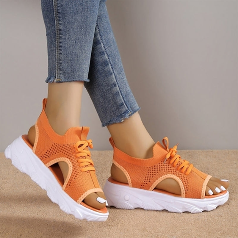 Clarice - Elegantes sandalias de plataforma aireadas para mujer