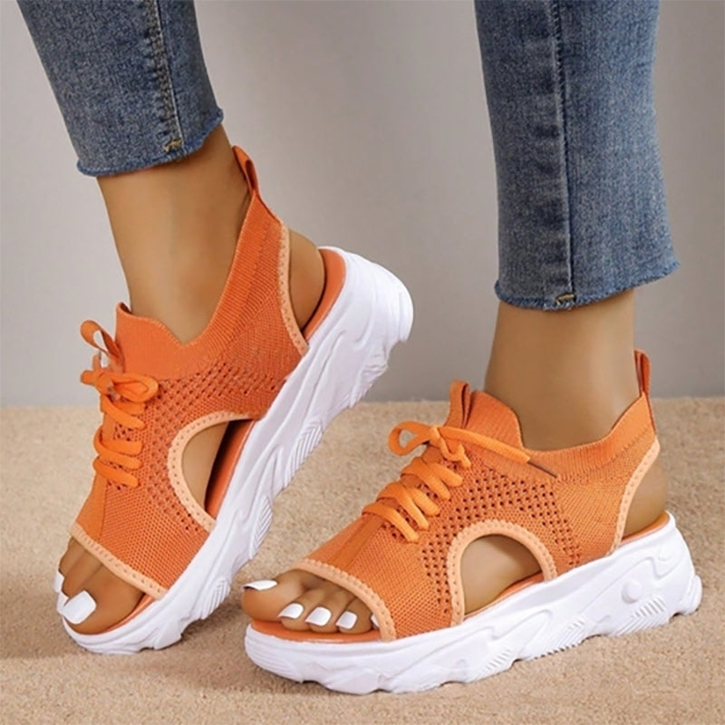 Clarice - Elegantes sandalias de plataforma aireadas para mujer