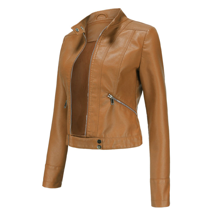 OXANA - Elegante chaqueta corta de piel para mujer