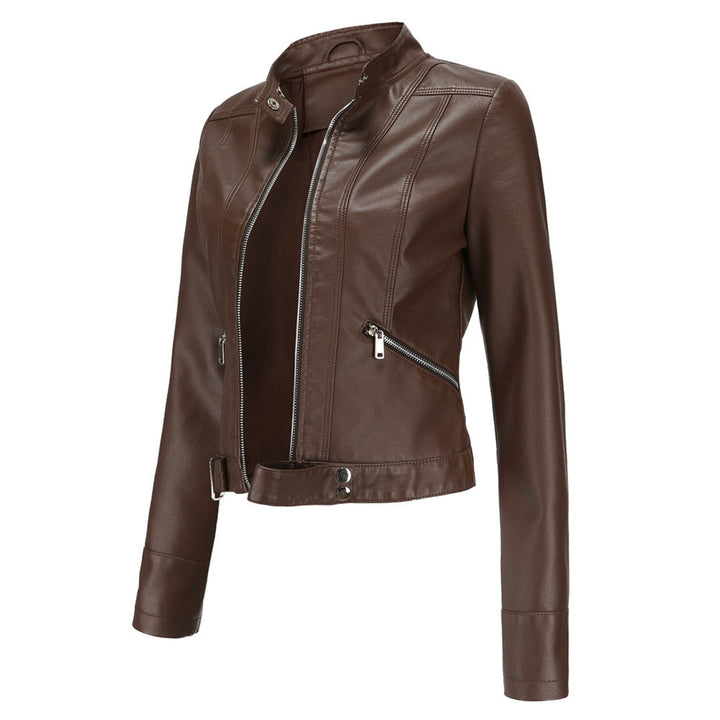 OXANA - Elegante chaqueta corta de piel para mujer