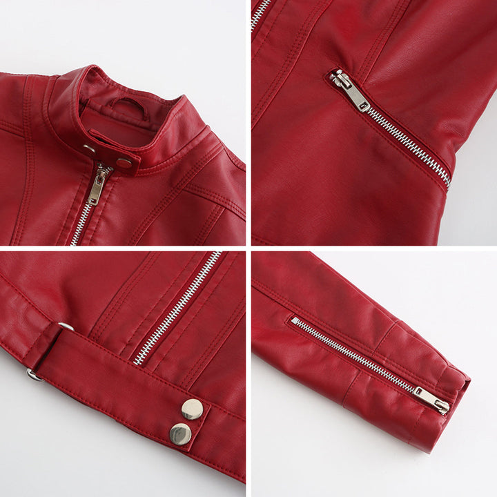 OXANA - Elegante chaqueta corta de piel para mujer