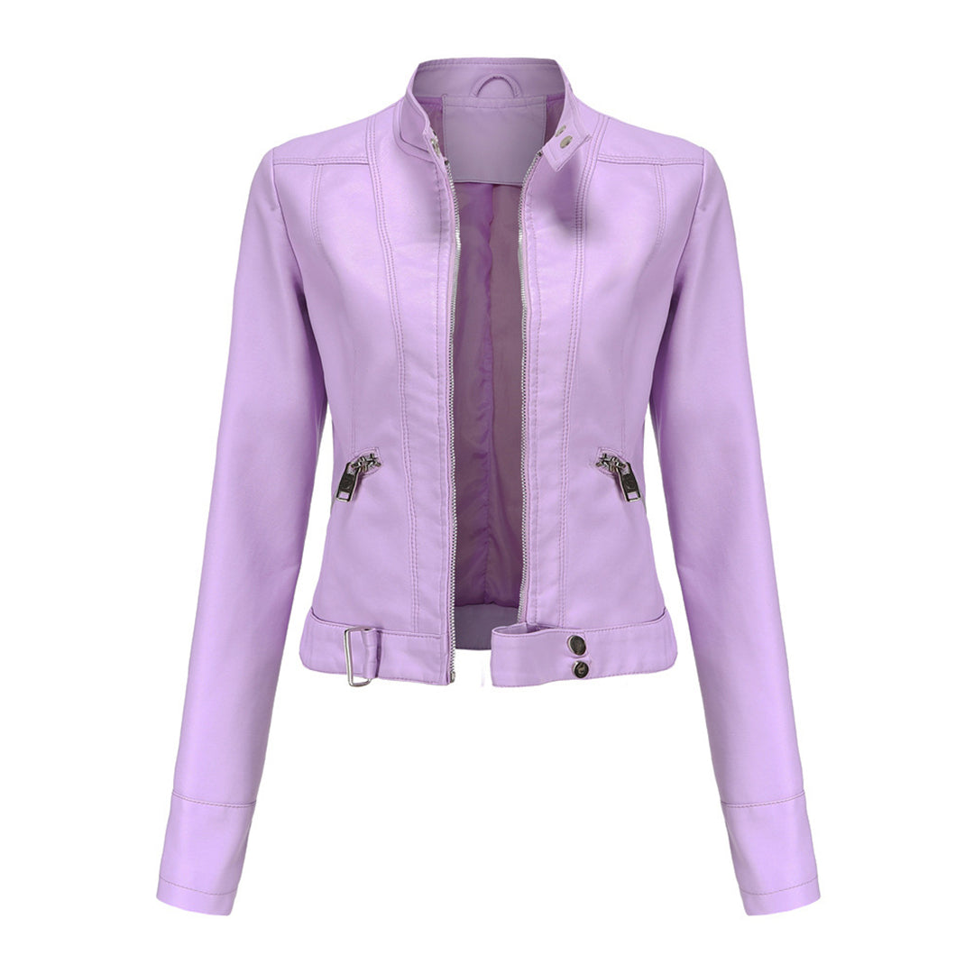 OXANA - Elegante chaqueta corta de piel para mujer