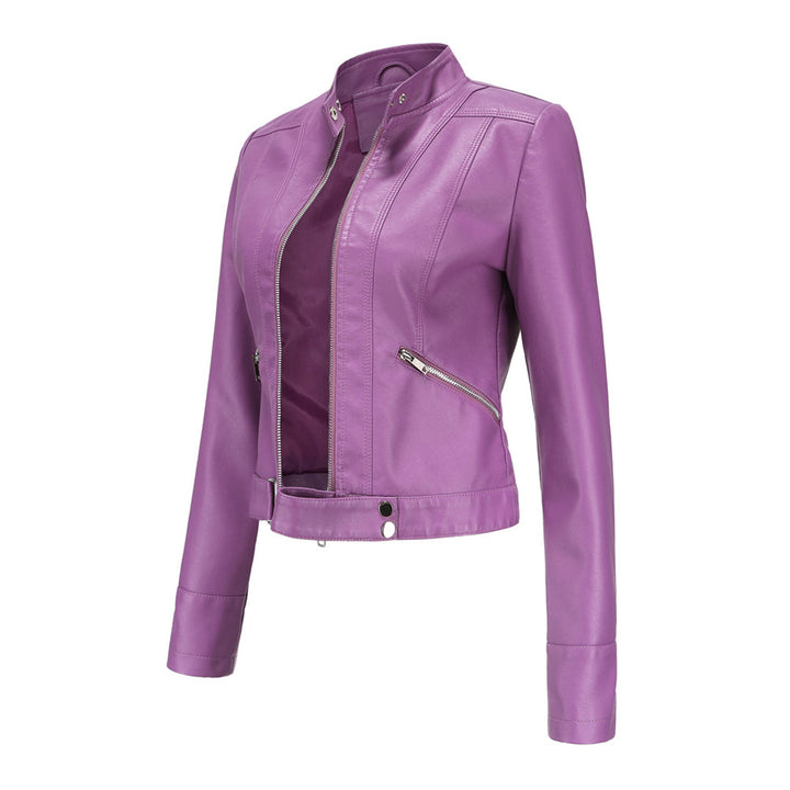 OXANA - Elegante chaqueta corta de piel para mujer