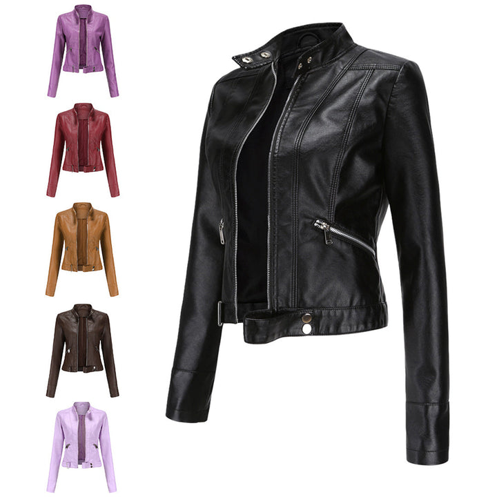 OXANA - Elegante chaqueta corta de piel para mujer
