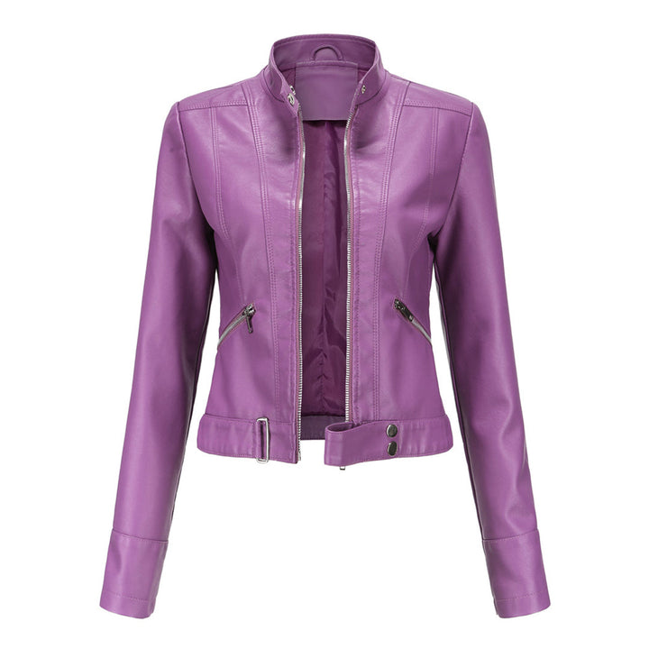 OXANA - Elegante chaqueta corta de piel para mujer