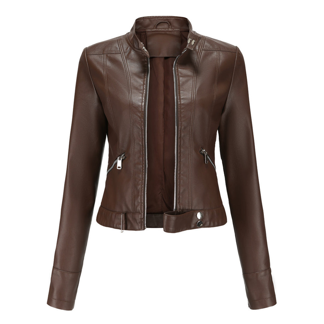 OXANA - Elegante chaqueta corta de piel para mujer