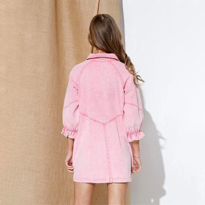 AMAYAH - Vestido camisero lujoso y cómodo para cualquier ocasión