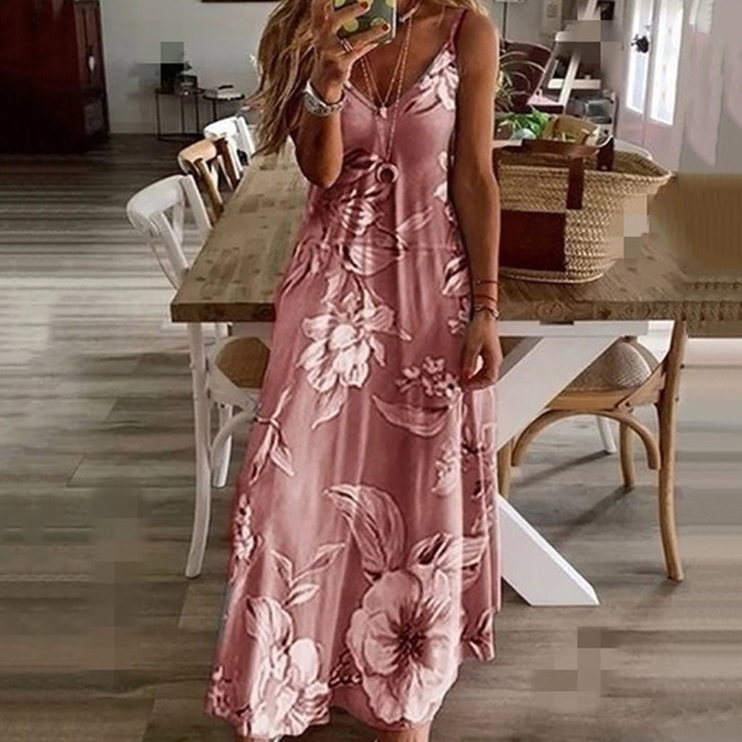 AINO - Encantador vestido floral con elegante escote en V