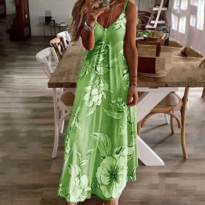 AINO - Encantador vestido floral con elegante escote en V