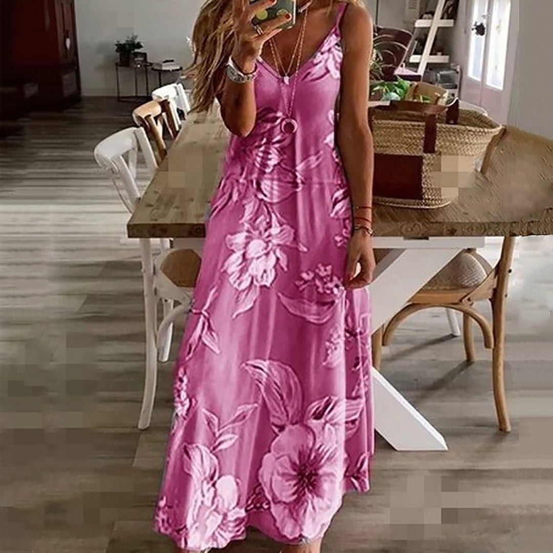 AINO - Encantador vestido floral con elegante escote en V