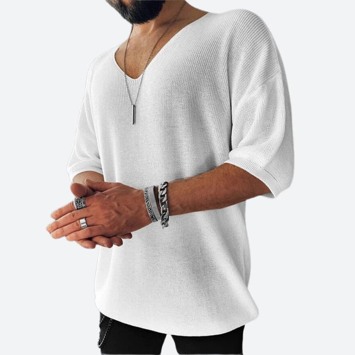 Elegante camisa de verano de punto para hombre - Reinier
