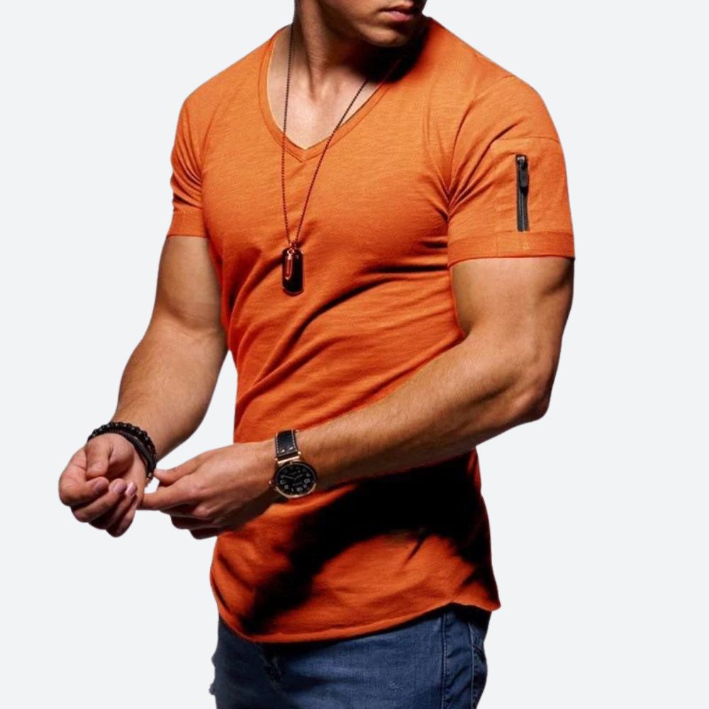 Camiseta musculosa de hombre con cuello en V - Rick