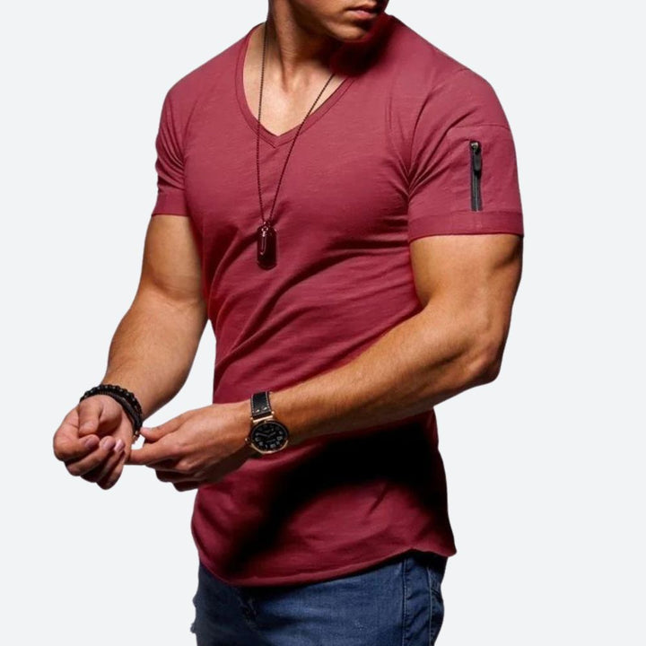Camiseta musculosa de hombre con cuello en V - Rick