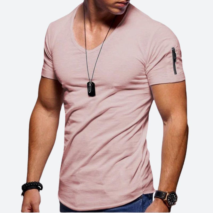 Camiseta musculosa de hombre con cuello en V - Rick