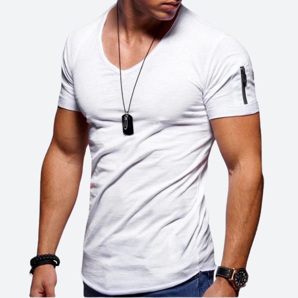 Camiseta musculosa de hombre con cuello en V - Rick