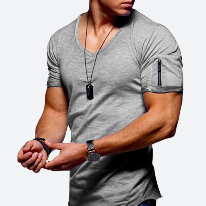 Camiseta musculosa de hombre con cuello en V - Rick