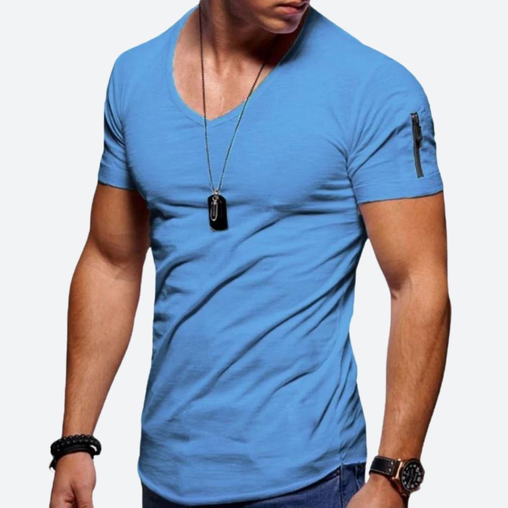 Camiseta musculosa de hombre con cuello en V - Rick
