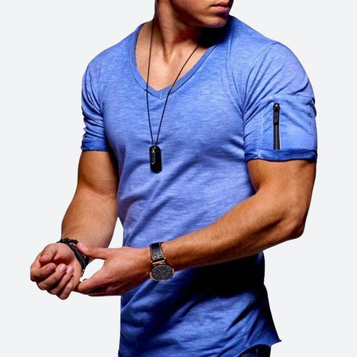 Camiseta musculosa de hombre con cuello en V - Rick