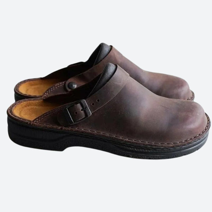 Elegantes zapatillas ortopédicas de piel - Ryker for Ultimate Comfort