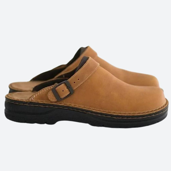 Elegantes zapatillas ortopédicas de piel - Ryker for Ultimate Comfort