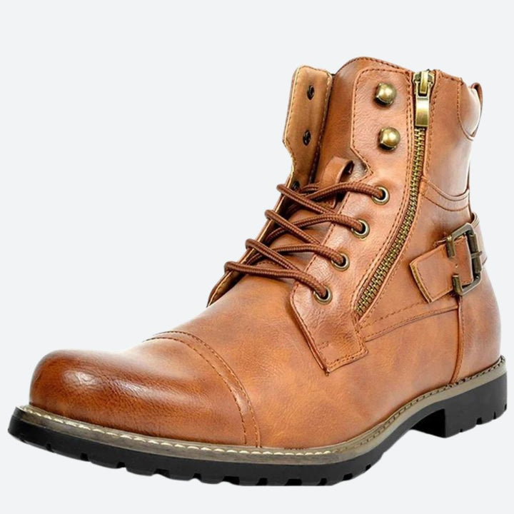Botas de moto Raven de piel auténtica de primera calidad: descubre la comodidad y el estilo