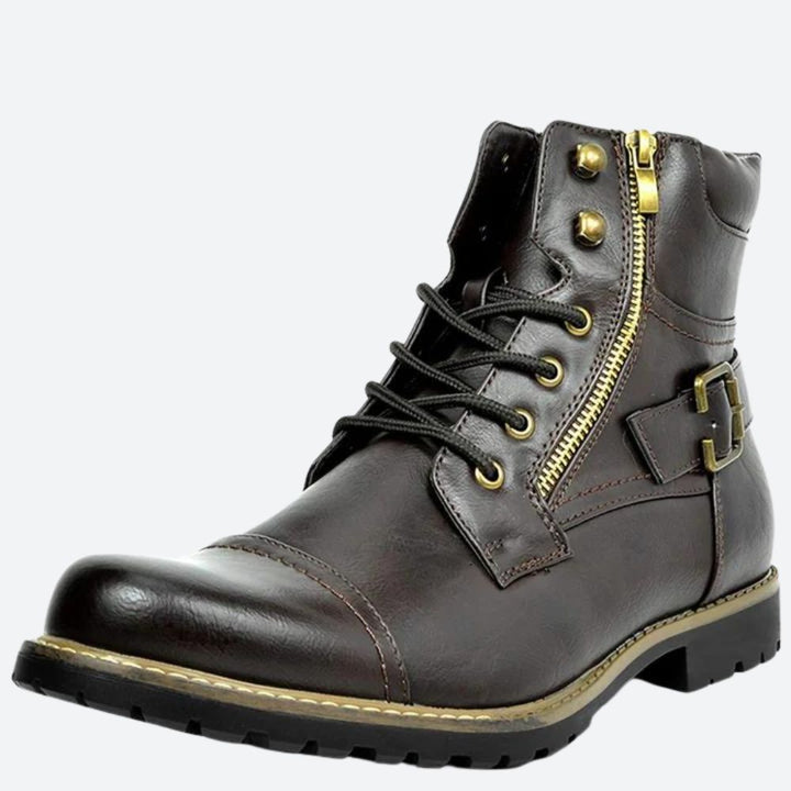 Botas de moto Raven de piel auténtica de primera calidad: descubre la comodidad y el estilo