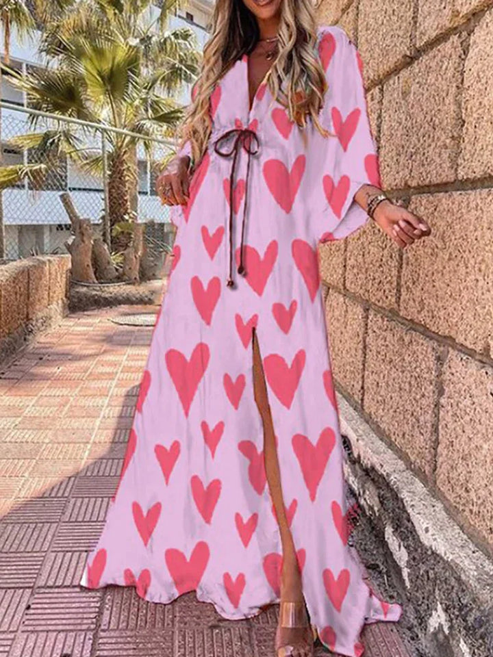 Eula - Elegante vestido de playa estampado para un día de verano perfecto