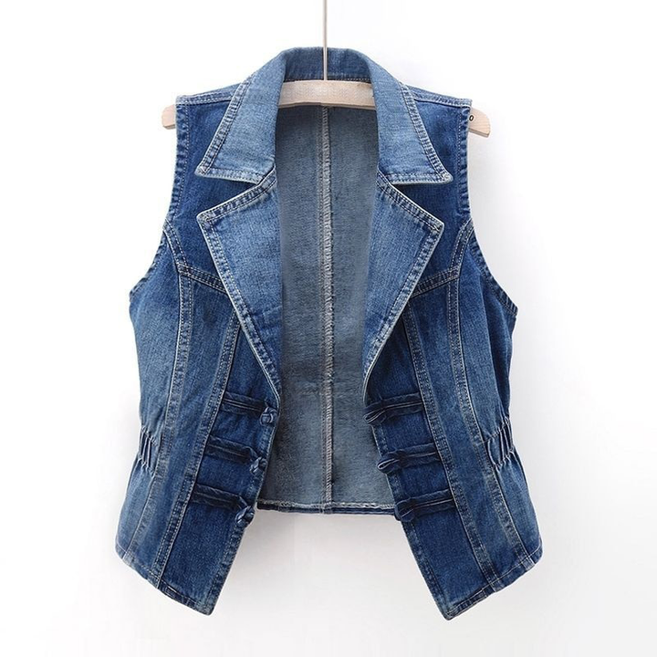 Sophie - Chaqueta de punto vaquera jacquard de moda para mujer