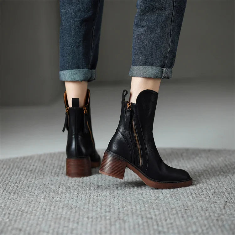 Sophie™ - Botines de cuero premium